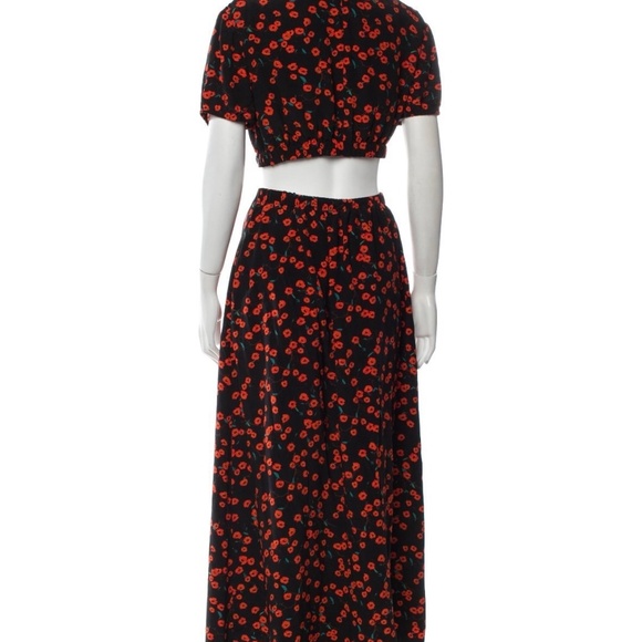 NEW Staud Floral Print Long Dress - Picture 3 of 3